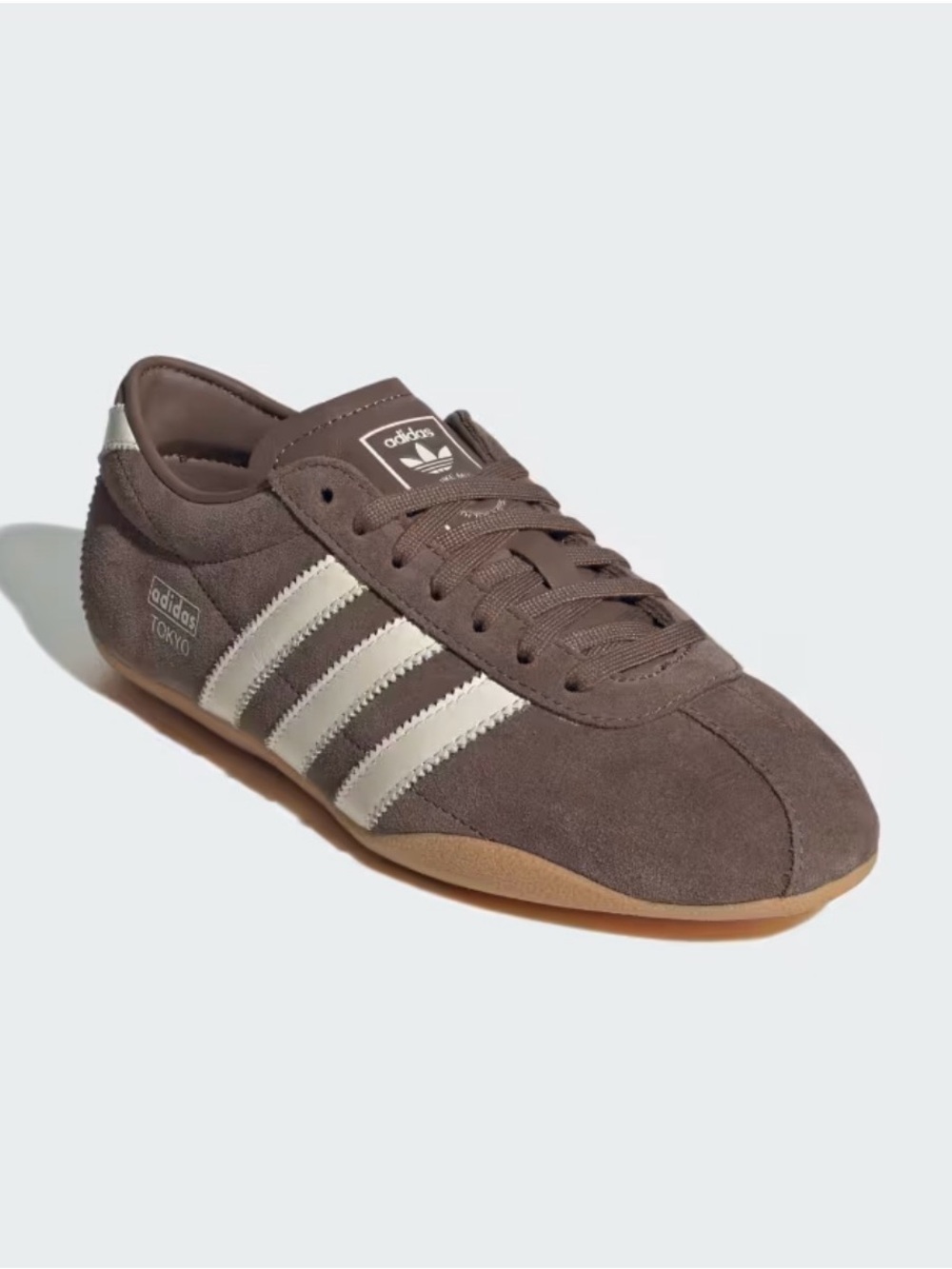 adidas Tokyo Suede Sneaker in Brown and White